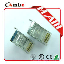 High Quality Cat5e CAT6 CAT7 cat6 stp rj45 connector For Stranded Solid network cable 8P8C Gold Plated